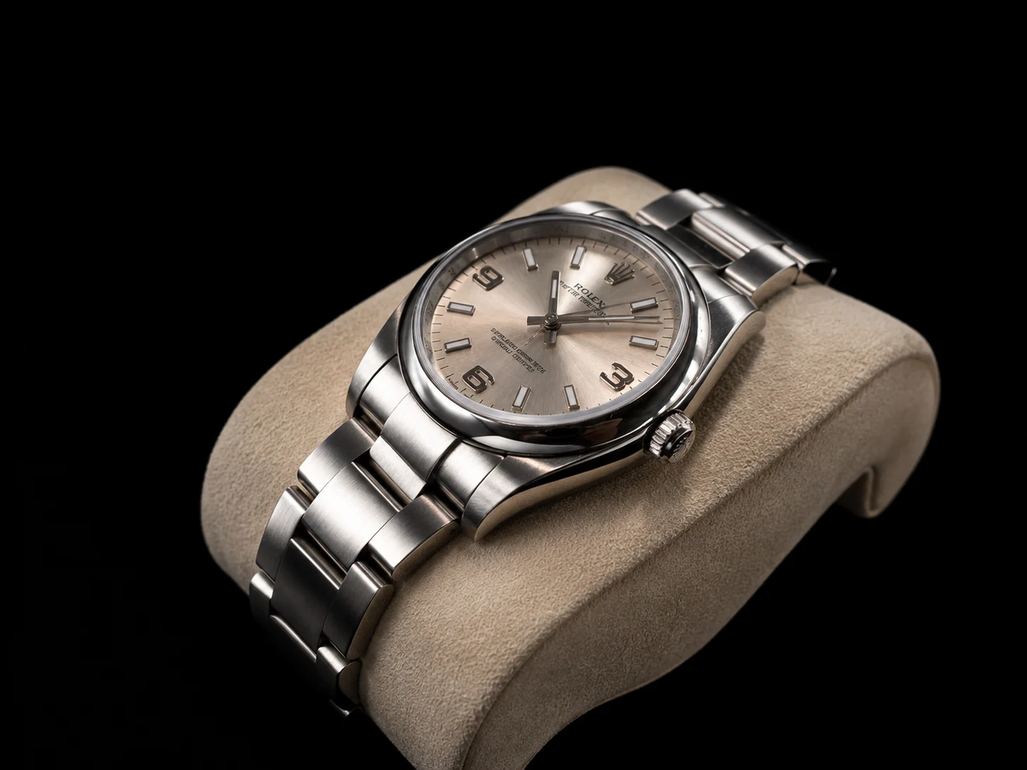 Rolex Oyster Perpetual angled view